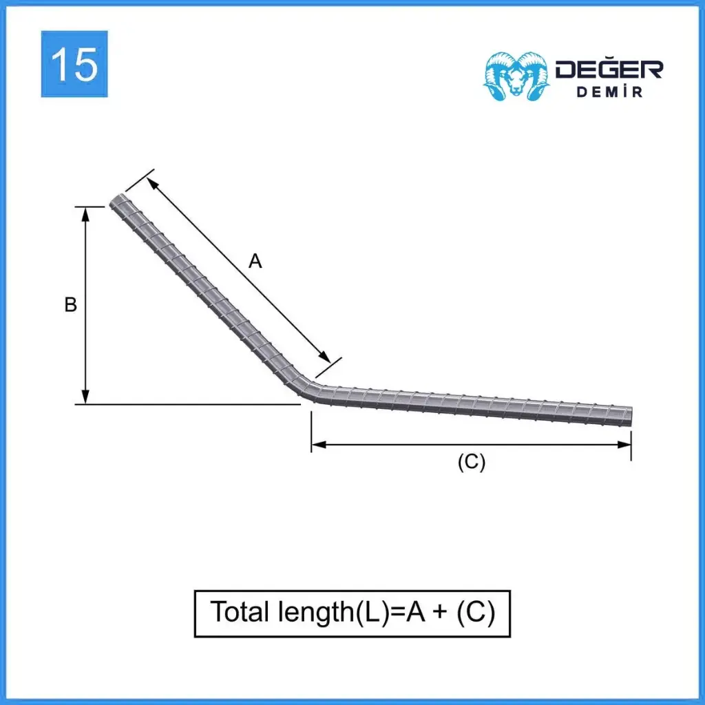 İnşaat Donatı Çubuğu Şekil Kodu 15