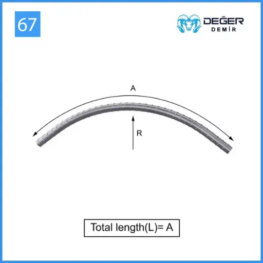İnşaat Donatı Çubuğu Şekil Kodu 67