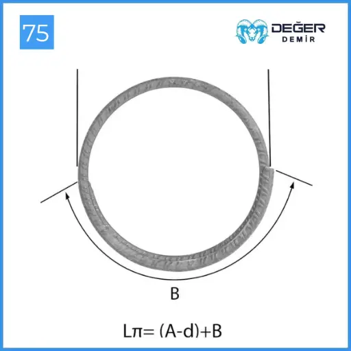 İnşaat Donatı Çubuğu Şekil Kodu 75